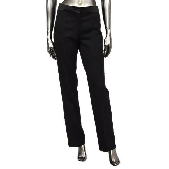 Yves Saint Laurent Black Edition Soir Straight Leg Crease Tuxedo Pant 40 / 6 - Picture 1 of 16